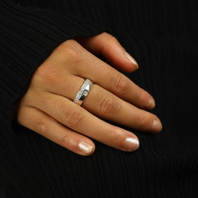 Silberring mit Zirkonia