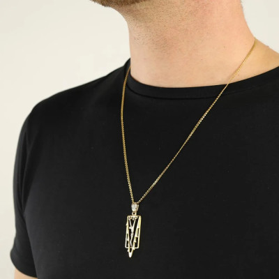Hanger in 18 karaats geelgoud - Motief "Jezus"