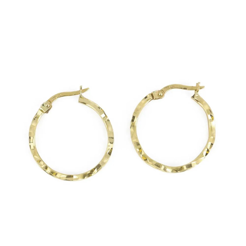 Ohrringe aus 18 Karat Gelbgold – Creolen-Stil
