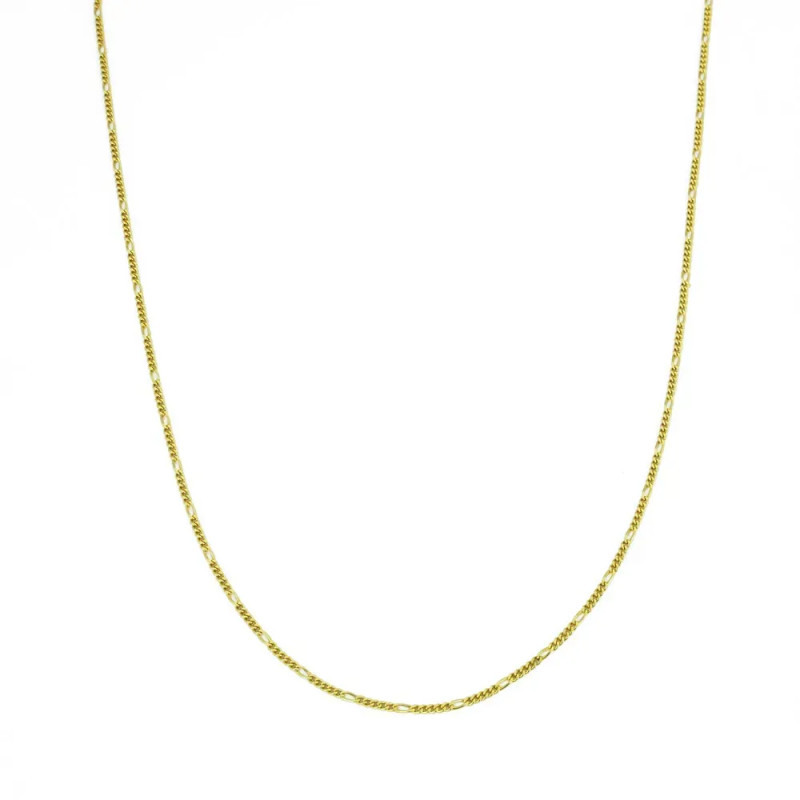 18k yellow gold chain - Figaro link