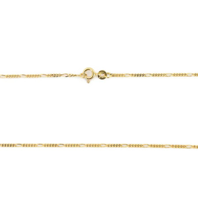 Kette aus 18 Karat Gelbgold – Figaro-Glieder
