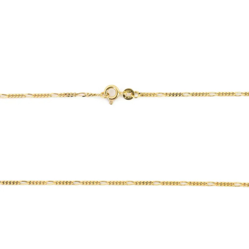 Kette aus 18 Karat Gelbgold – Figaro-Glieder