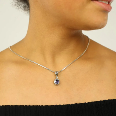 Anhänger aus Silber mit Zirkonium