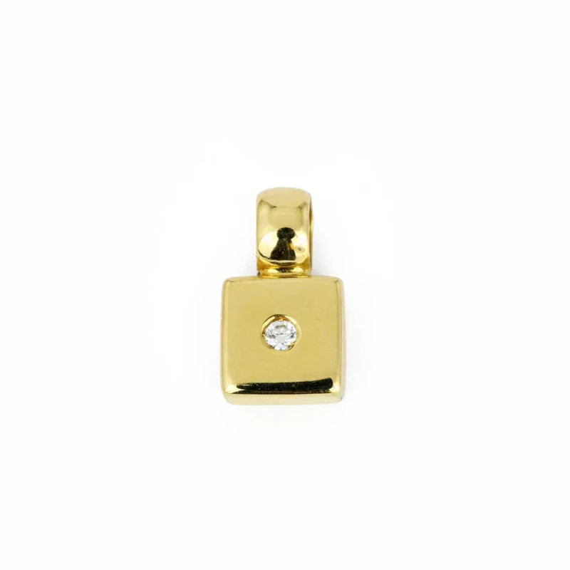 Anhänger aus 18 Karat Gelbgold mit Diamant