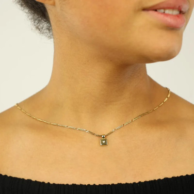 Anhänger aus 18 Karat Gelbgold mit Diamant