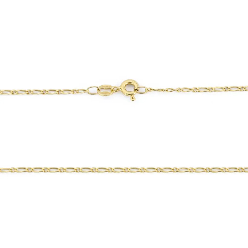 Ketting van 18 karaats geelgoud - Afwisselend ovale en ronde schakels
