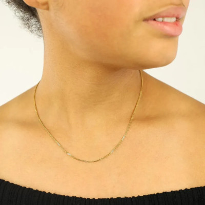 Chaine en Or jaune 18k - Maille Palmier