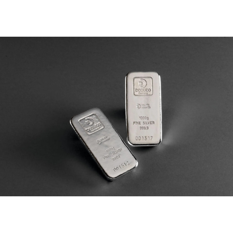 Lingot Argent - 1000gr (1kg) - Circulant - Divers producteurs