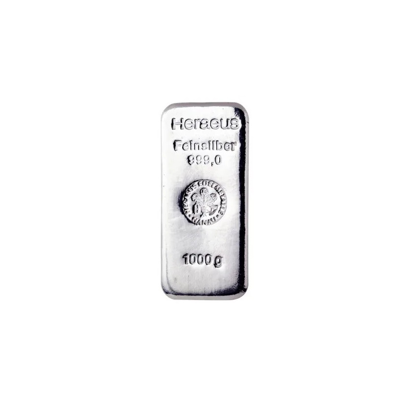 Lingot Argent - 1000gr (1kg) - Circulant - Divers producteurs