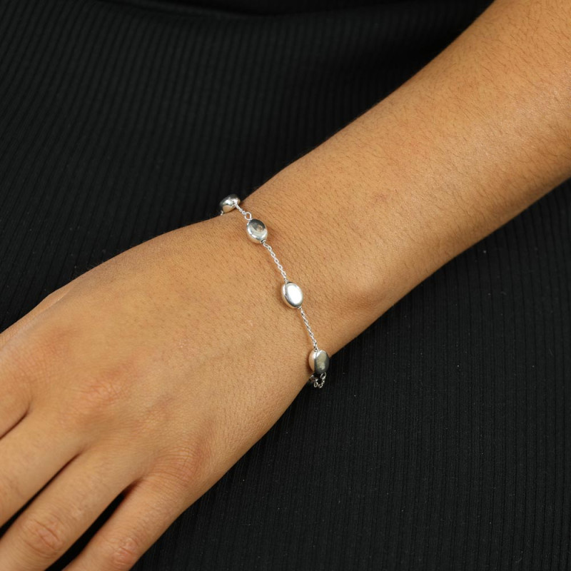 Silberarmband – Ovale Glieder