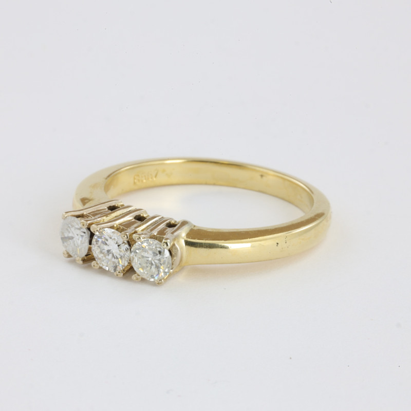 Catawiki - Bague en Or jaune 18k avec Diamants