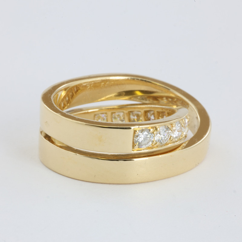 Catawiki - Bague Cartier en Or jaune 18k avec Diamants