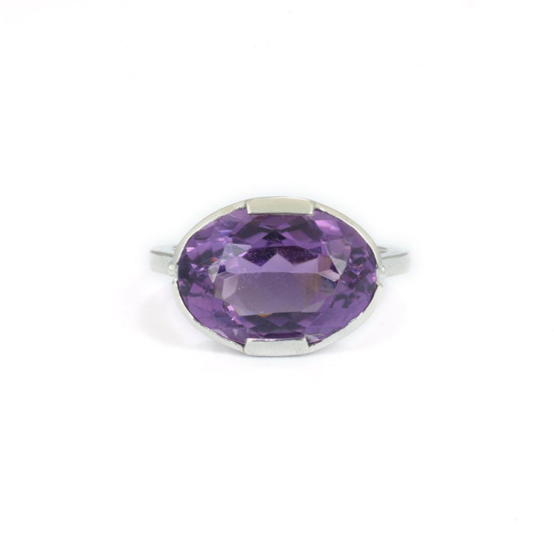 Silberring mit Amethyst – Kreation Marchand d'Or