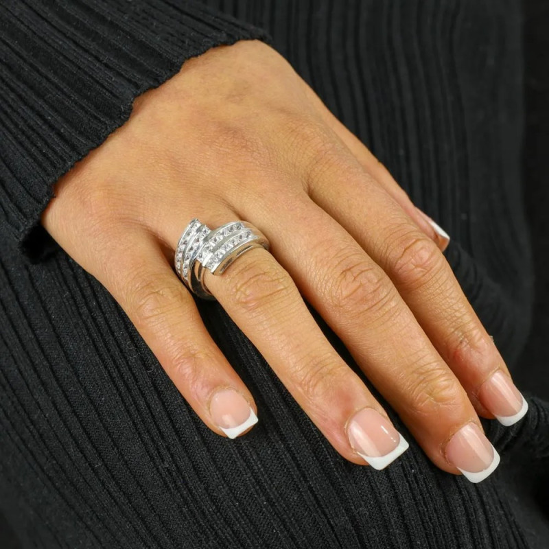Zilveren ring - Stijl "Geometrisch eigentijds"