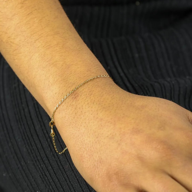 Armband van 18 karaats geelgoud - Puntvormige schakels