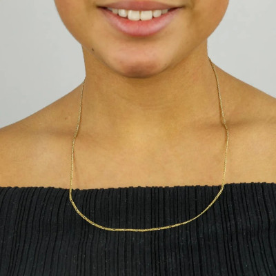 18k yellow gold chain - Figaro link