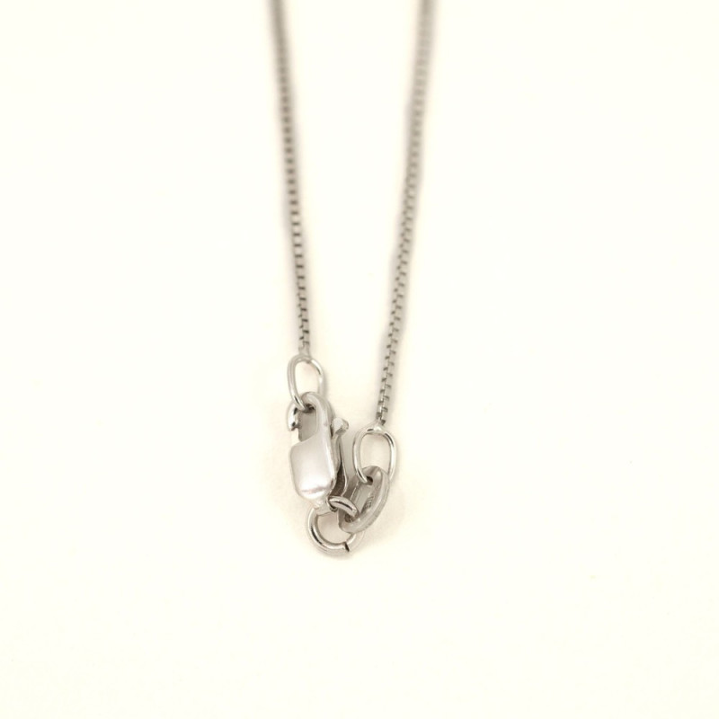 Halskette aus 18 Karat Weißgold mit Diamanten