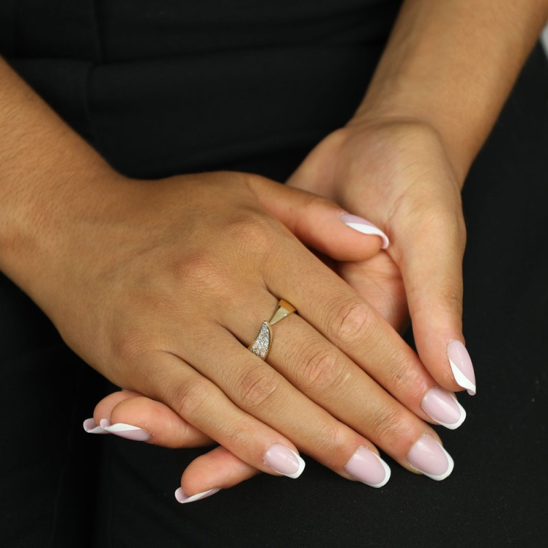 Ring aus 18 Karat Gelbgold mit Diamanten