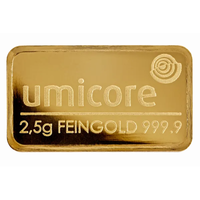 Gold Bar - 2.5g - Circulating - Various producers